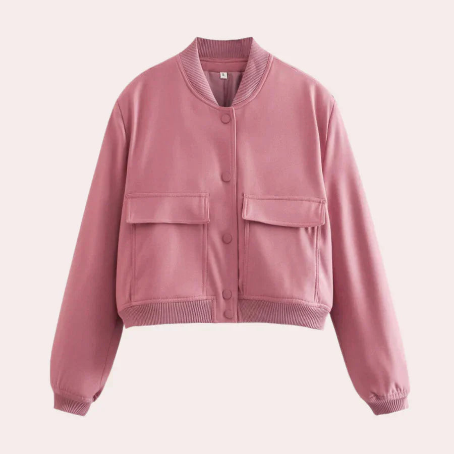 WW | Kurz Knopfverschluss Herbstjacke Damenjacke