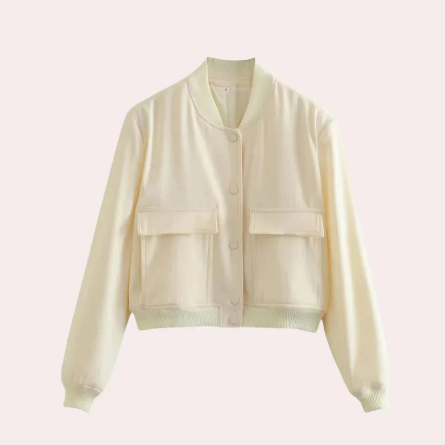 WW | Kurz Knopfverschluss Herbstjacke Damenjacke