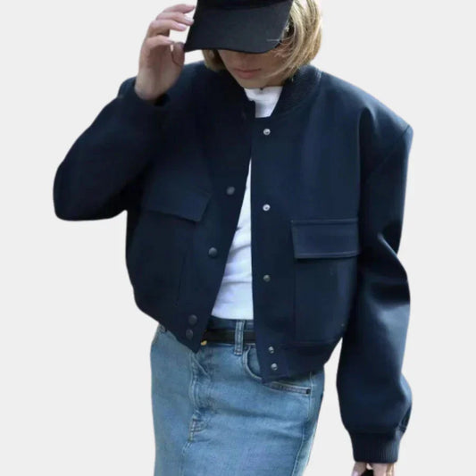 WW | Kurz Knopfverschluss Herbstjacke Damenjacke
