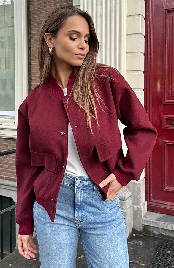 WW | Women's Button-Front Aviator Jacket
