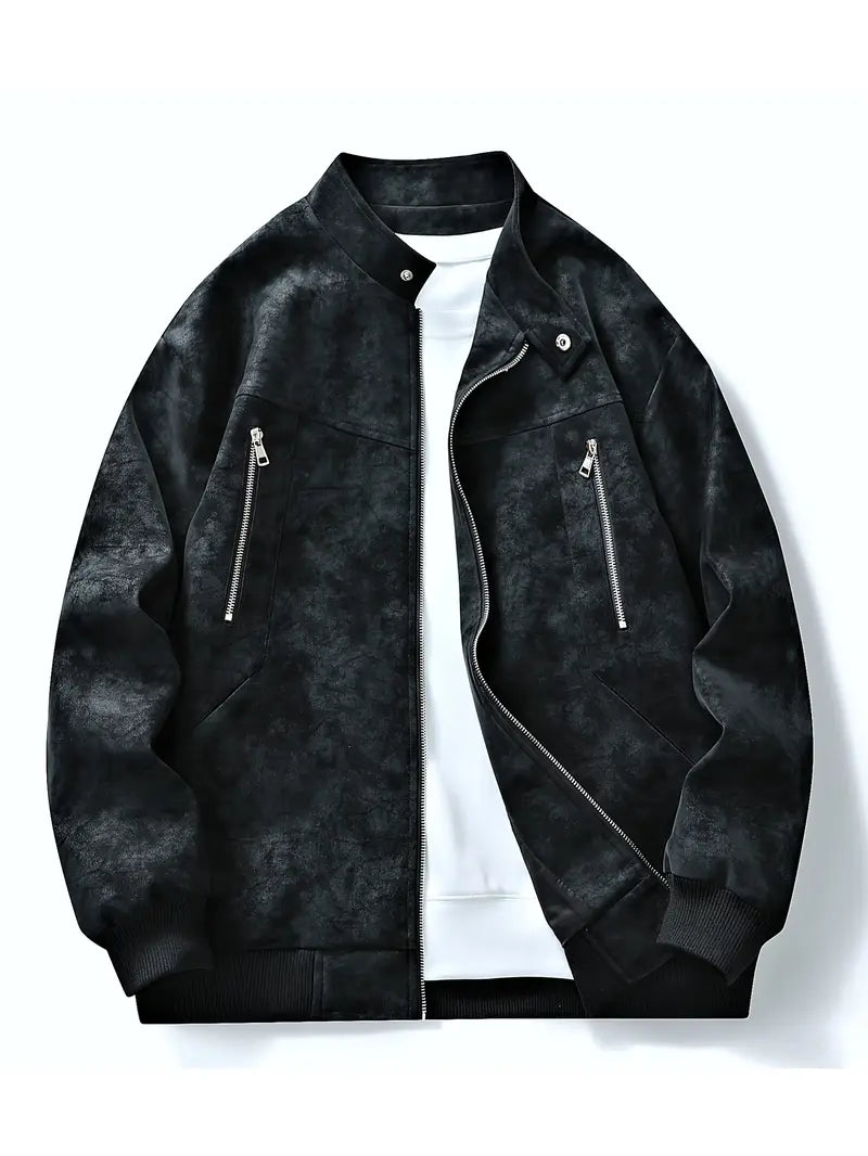 WW | Zipper Relaxed Fit Autumn Jacket Men's Jacket