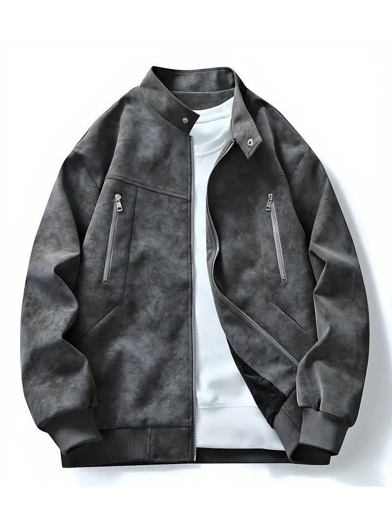 WW | Zipper Relaxed Fit Autumn Jacket Men's Jacket