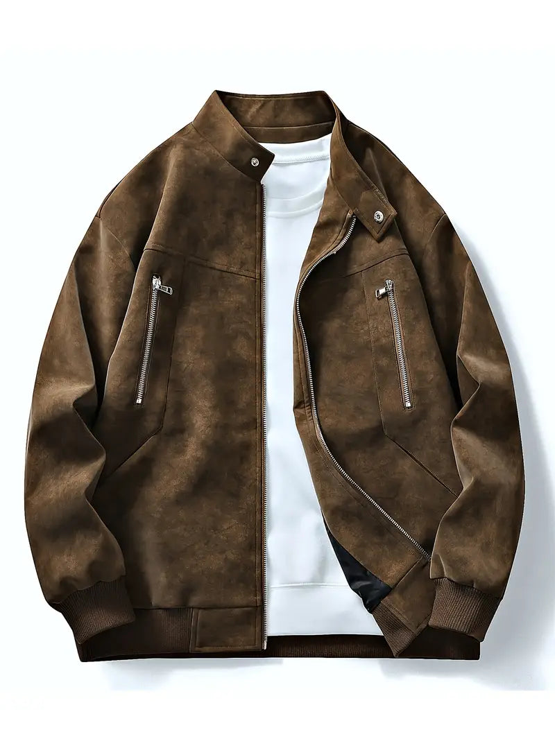 WW | Zipper Relaxed Fit Autumn Jacket Men's Jacket