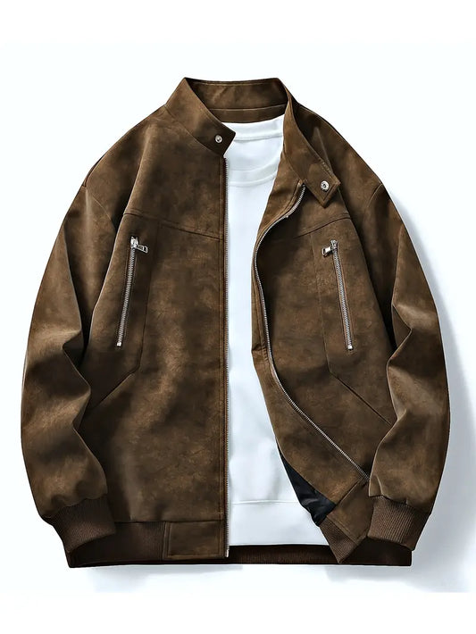 WW | Reißverschluss Entspannte Passform Herbstjacke Herrenjacke