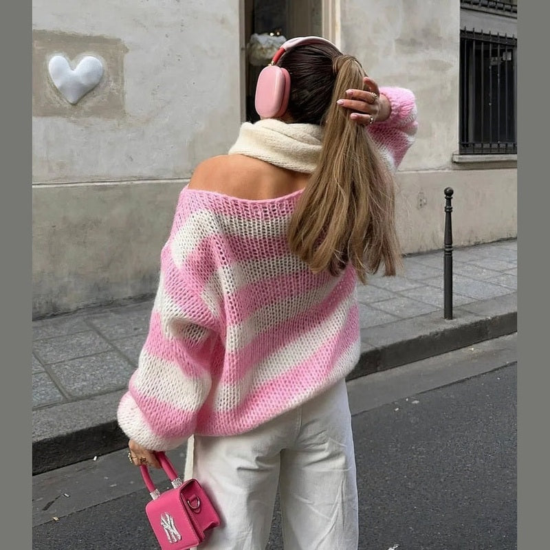WW | Stylish Striped Sweater for Ultimate Warmth and Comfort