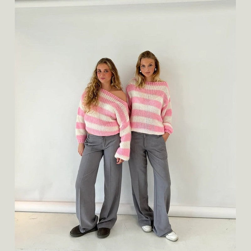 WW | Stylish Striped Sweater for Ultimate Warmth and Comfort