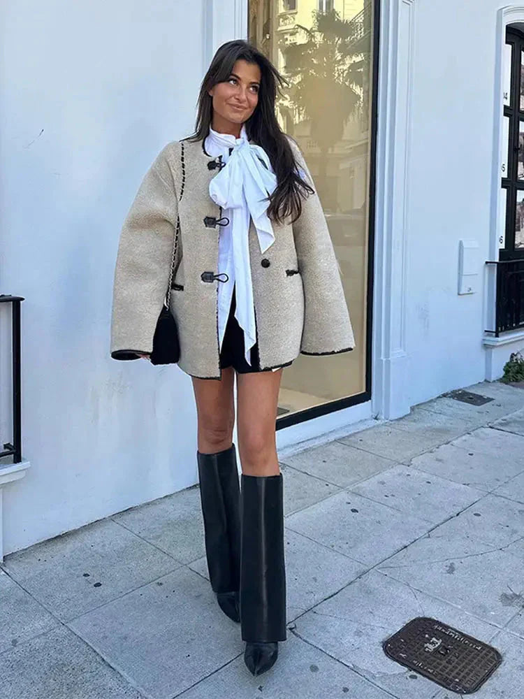 WW | Cream Warm Women's Winter Jacket