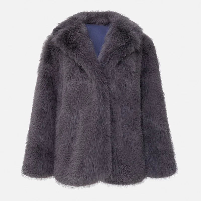 WW | Kurz Fluffig Damen Felljacken Damen