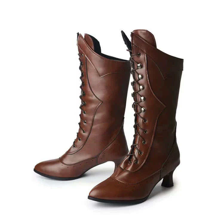WW | Stiefeletten Damen - Strukturierten Passform mit Absatz