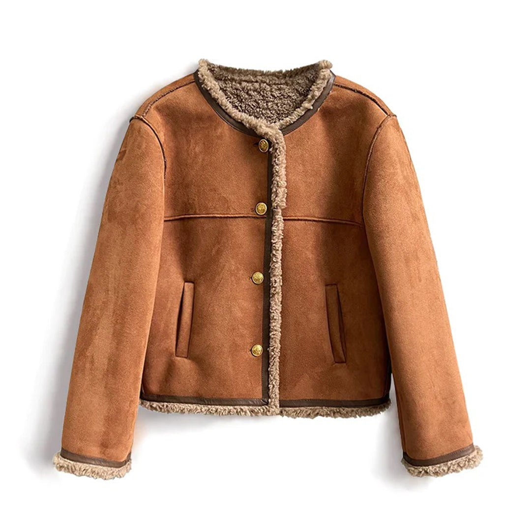 WW | Faux Fur Motorcycle Jacket for Women