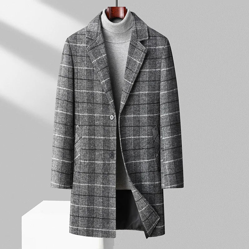 WW | Wool Plaid Overcoat