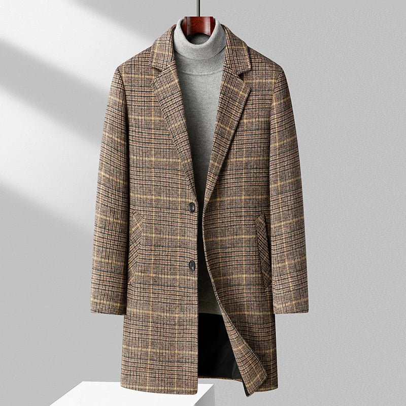 WW | Wool Plaid Overcoat