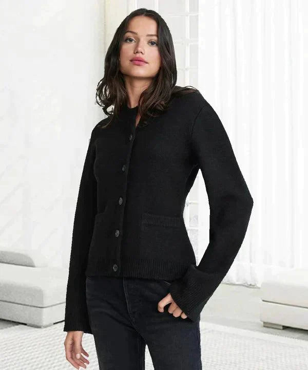 WW | Up Weste Stilvoll Wollmix Gestrickte Weste Damen Strickware