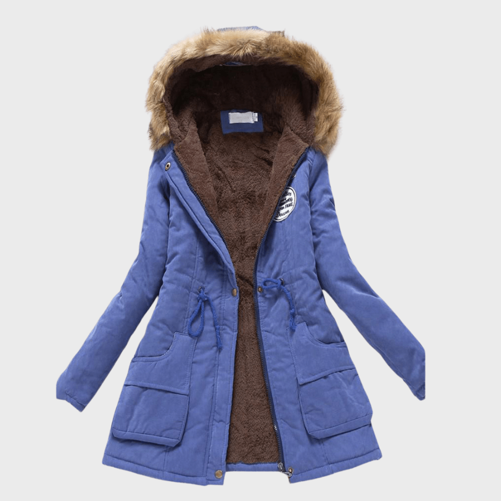 WW | Fellgefütterte Parka - Warmes Kapuzen-Winterjacke - Verstellbare Taille - Kälte-Wetter-Essential