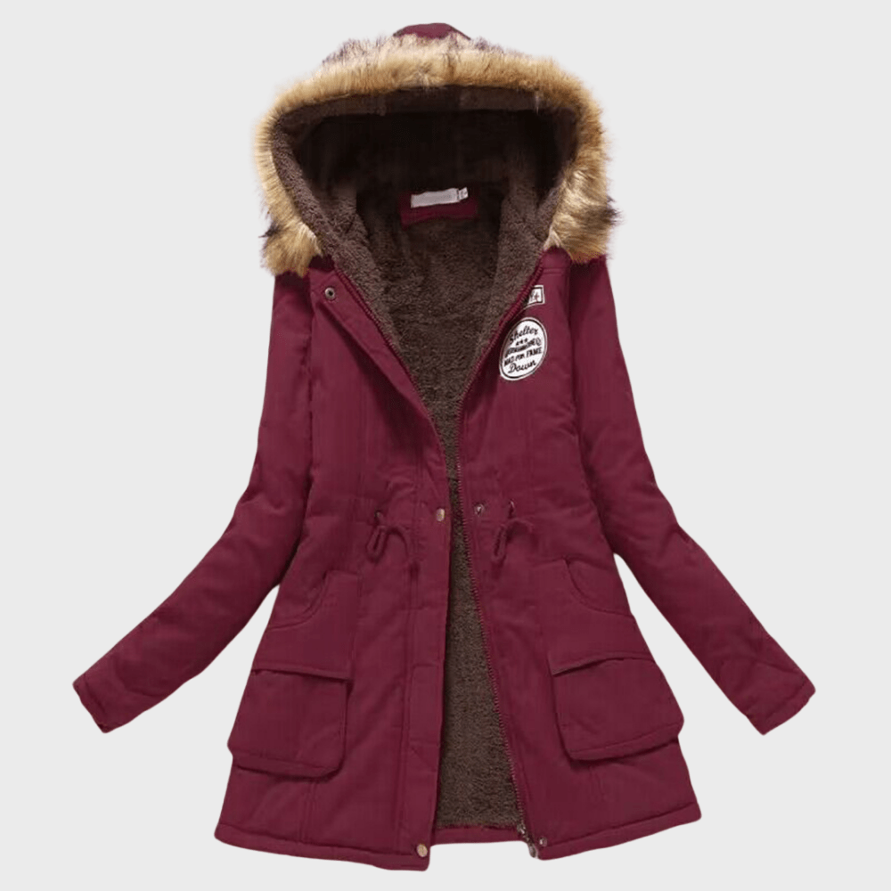 WW | Fellgefütterte Parka - Warmes Kapuzen-Winterjacke - Verstellbare Taille - Kälte-Wetter-Essential
