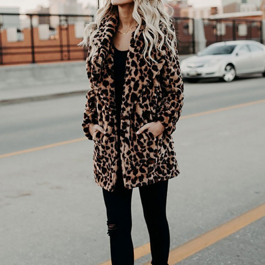 WW | beste kuschelige Eleganz Winter Plüsch Pelz Jacke