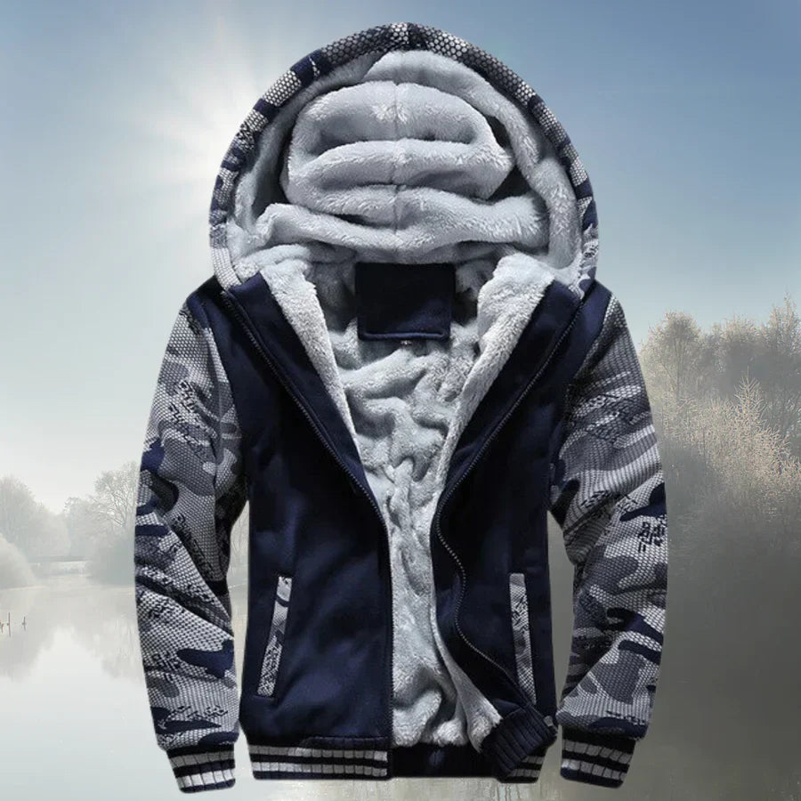 WW | fleecejacke mit kapuze und reißverschluss