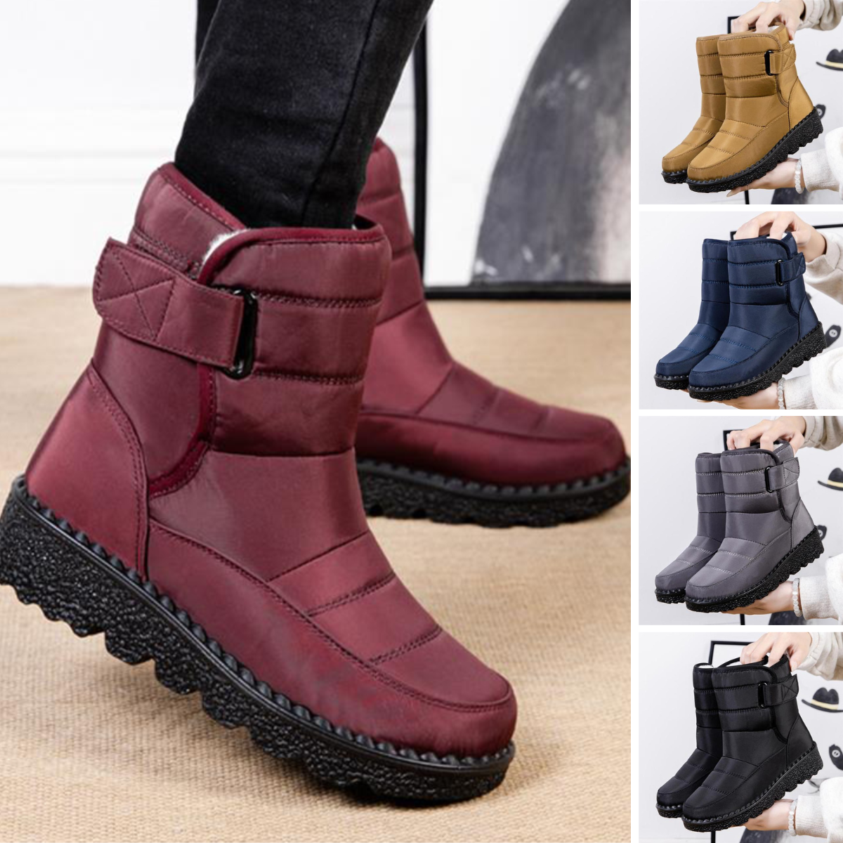 WW | The new non-slip, waterproof, padded cotton boots