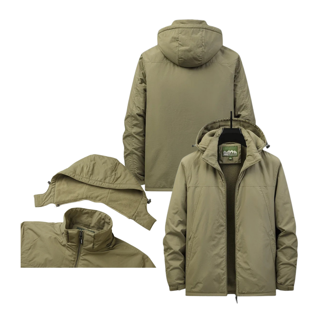 WW | Herrenjacke mit Abnehmbarer Kapuze