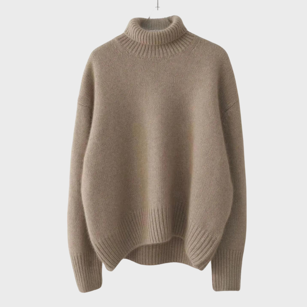 WW | Übergroßer Minimalistischer Rollkragenpullover