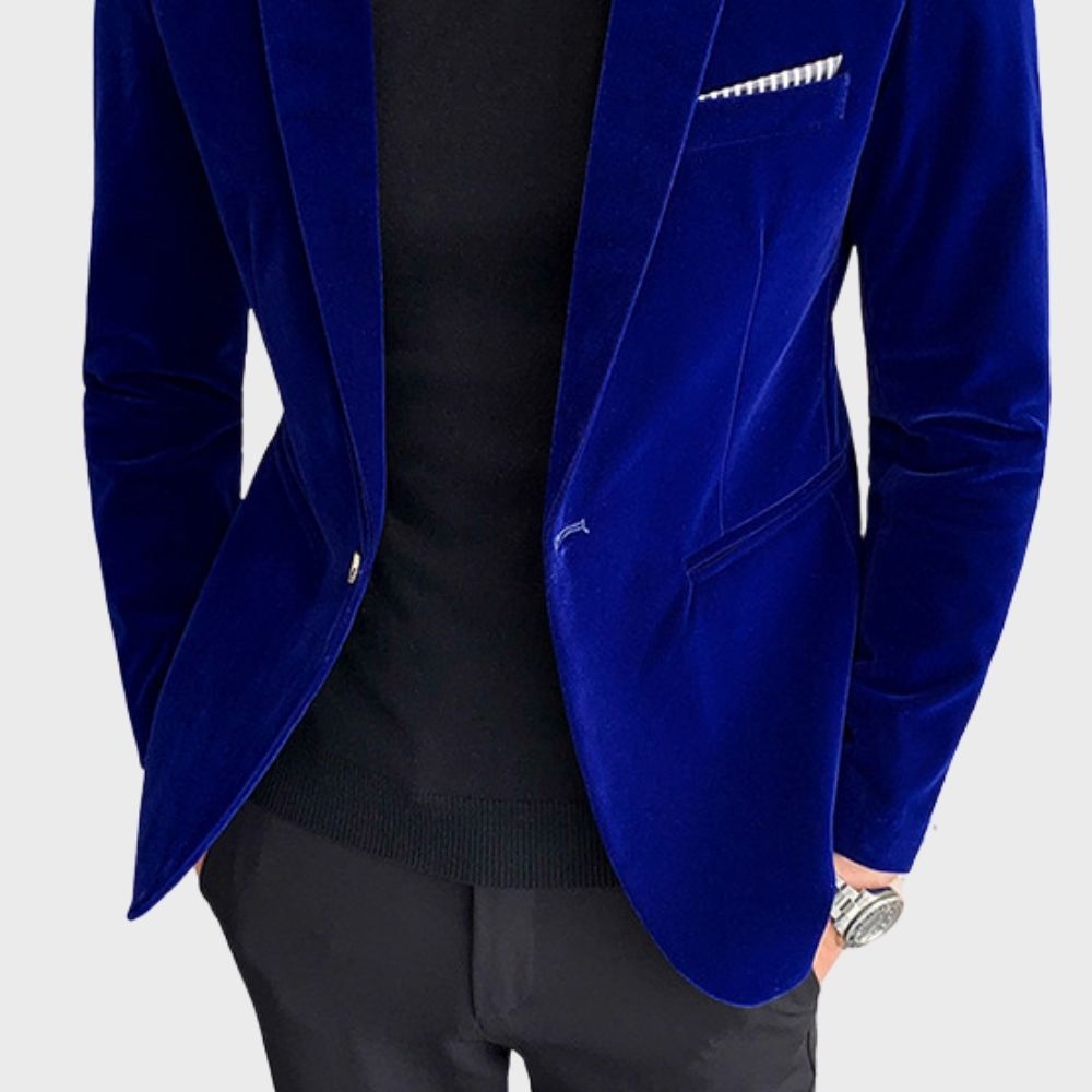 WW | Stylish Velvet Blazer for Men