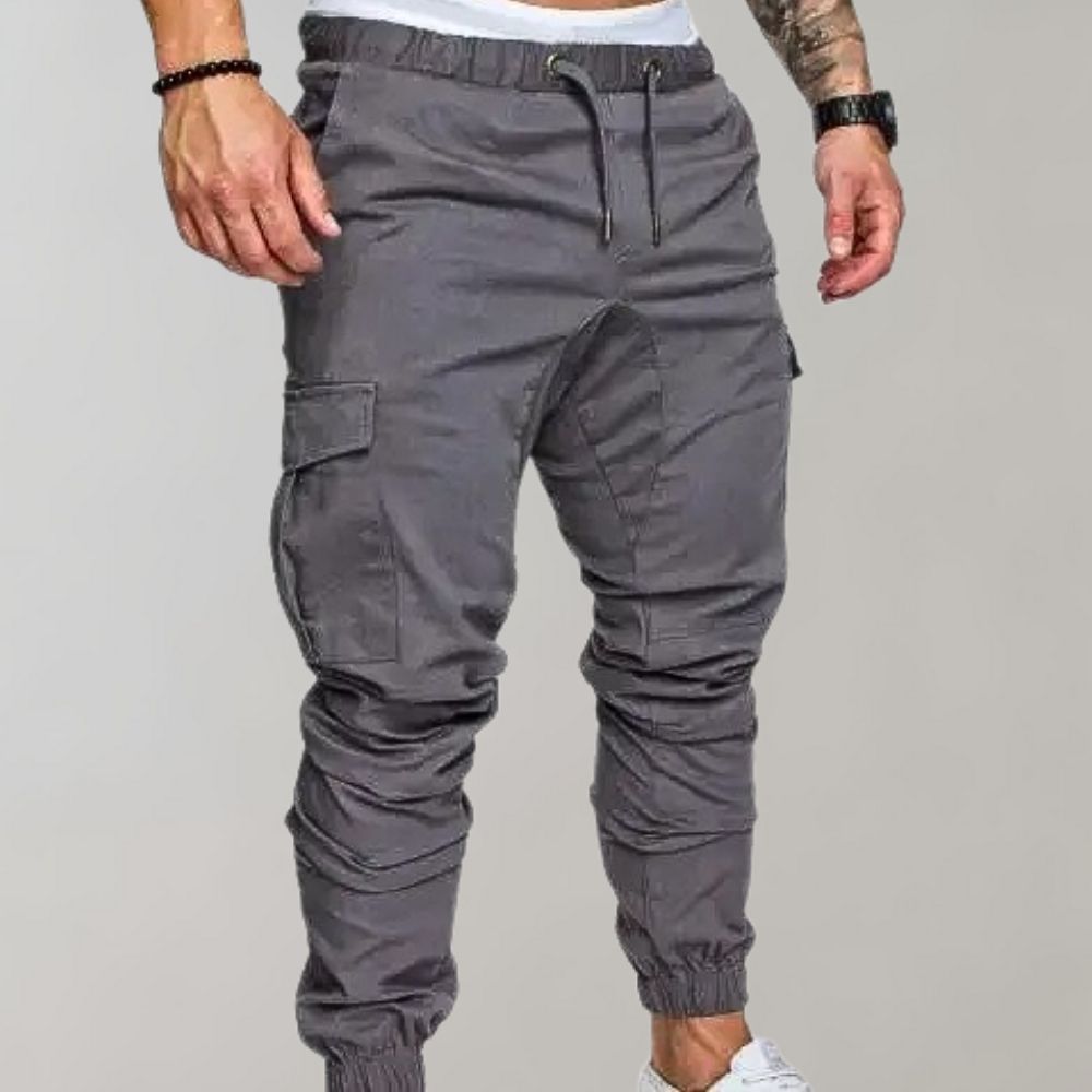 WW | Cargo Jogger with Pockets & Drawstring - Slim Fit Streetwear Pants for Leisure & Training