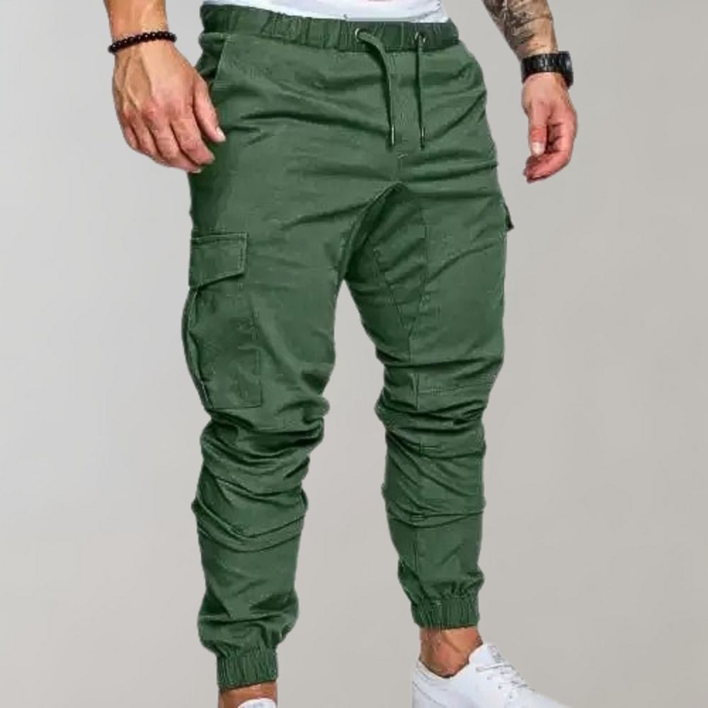 WW | Cargo Jogger with Pockets & Drawstring - Slim Fit Streetwear Pants for Leisure & Training