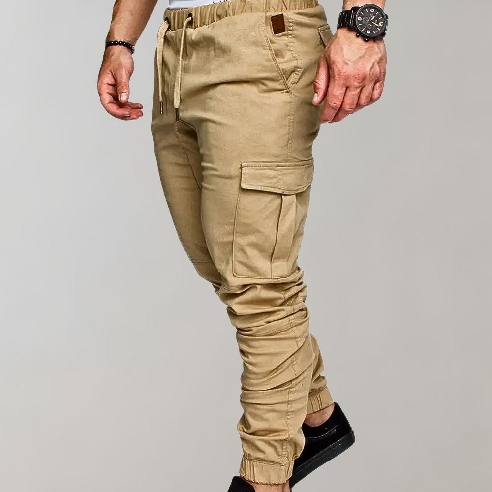 WW | Cargo Jogger with Pockets & Drawstring - Slim Fit Streetwear Pants for Leisure & Training