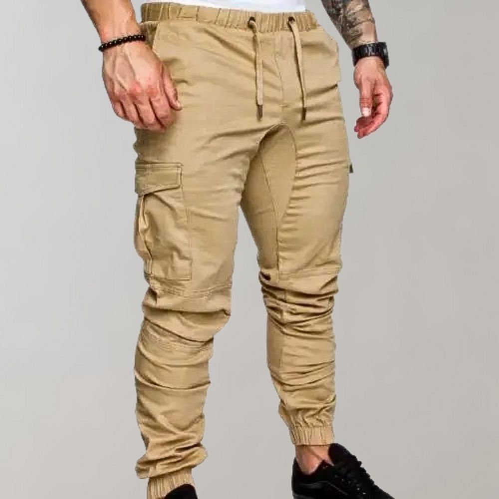 WW | Cargo Jogger with Pockets & Drawstring - Slim Fit Streetwear Pants for Leisure & Training