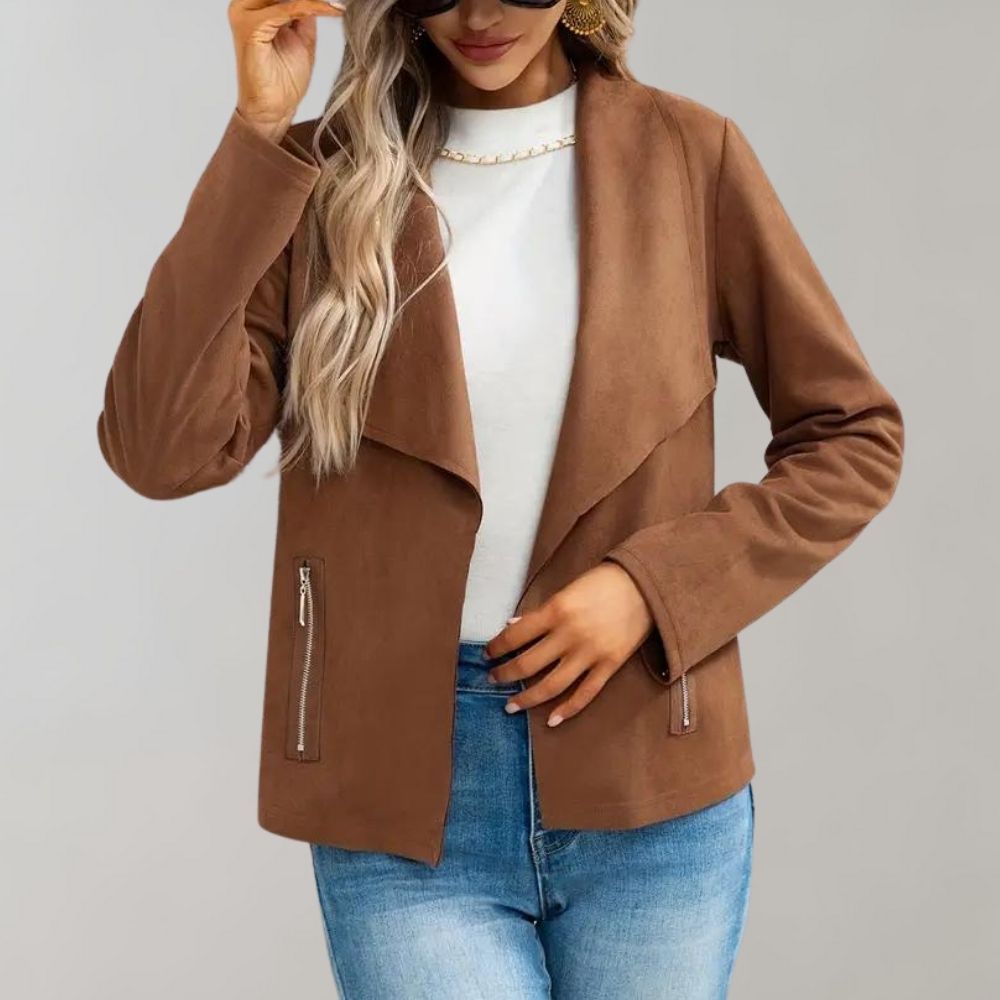 WW | Fashionable Suede Women's Jacket