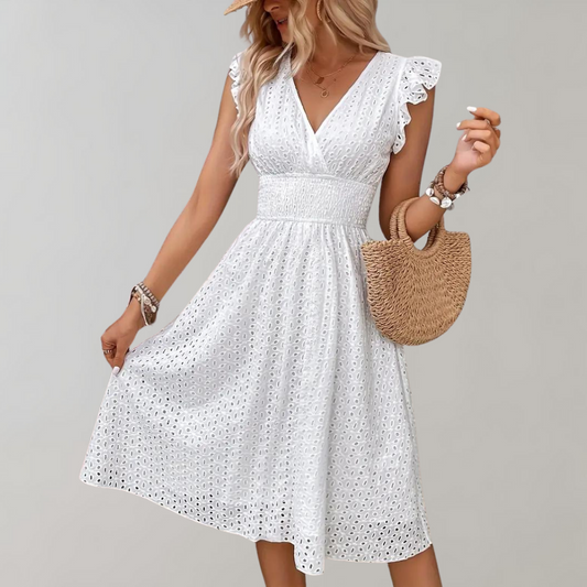 WW - Elegant summer dress with ruffles