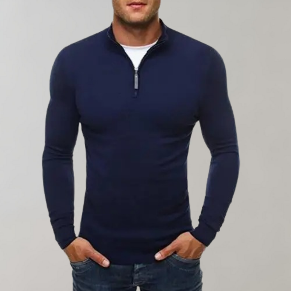 WW | Men's Hoodie With Zipper Detail