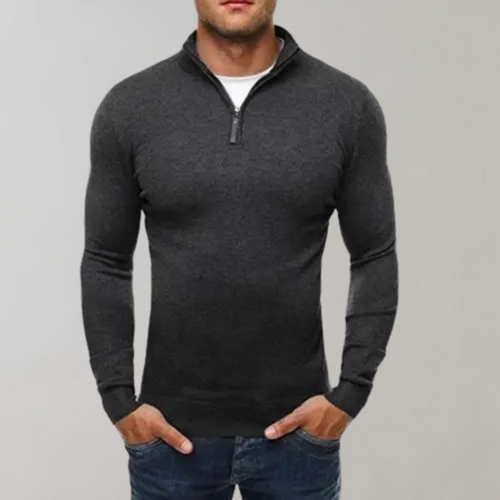 WW | Men's Hoodie With Zipper Detail