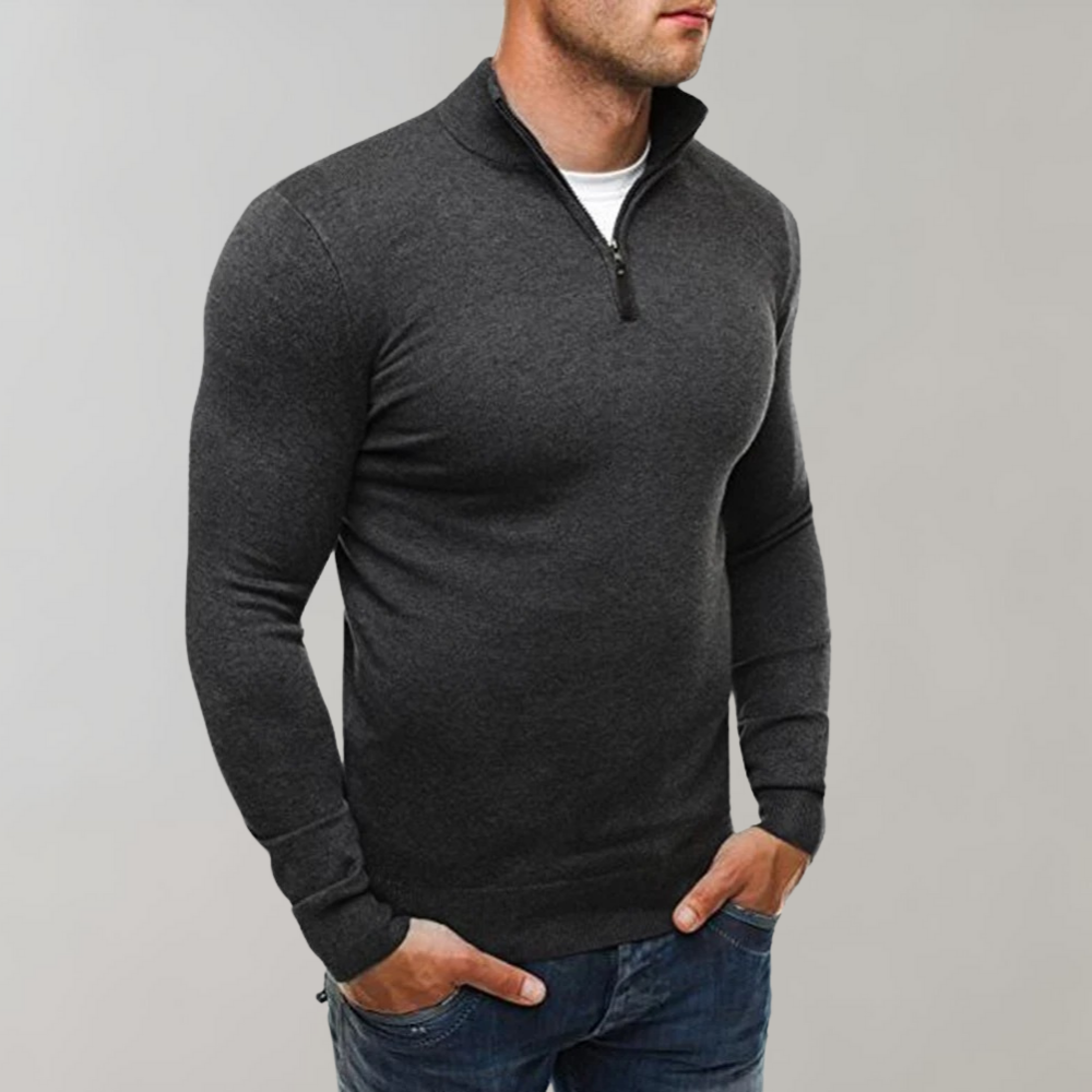 WW | Men's Hoodie With Zipper Detail
