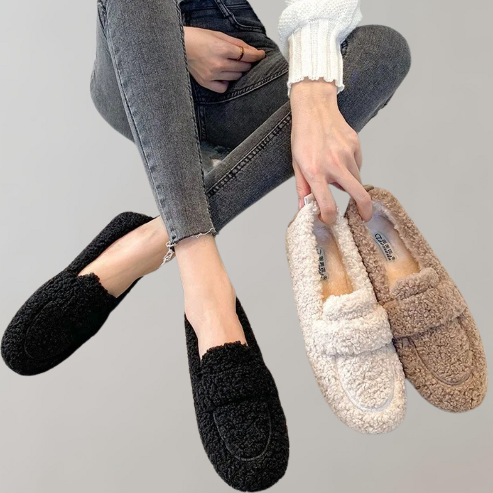 WW |  Weicher Plüsch-Slipper für Damen