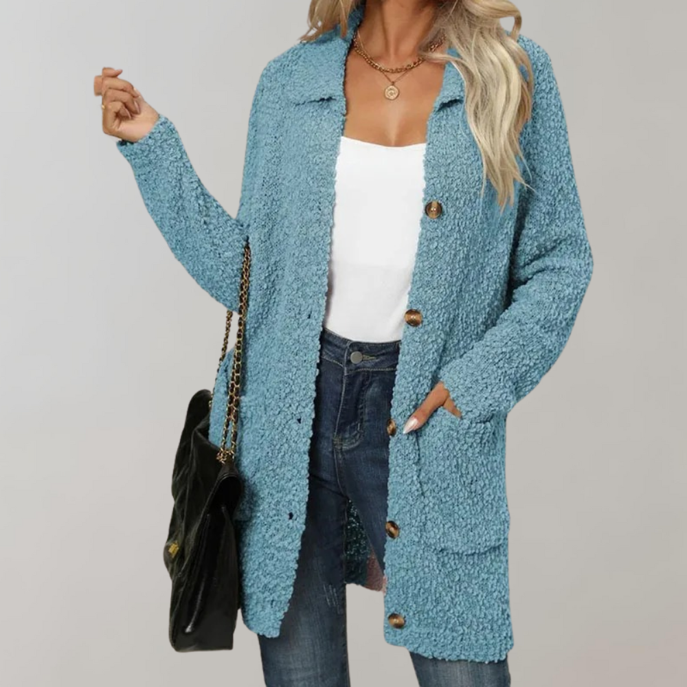 WW | Langes Damen Teddyweste