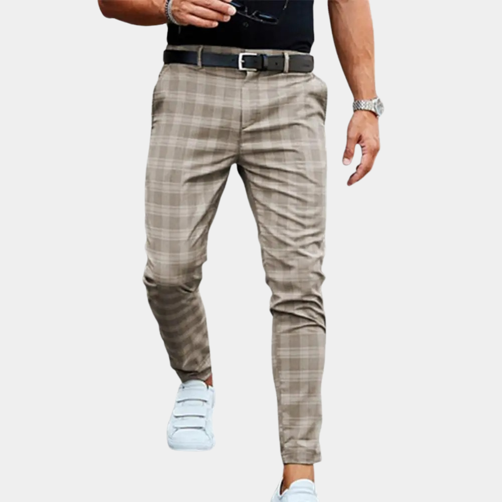 WW | Men's Slim Fit Chino Trousers - Elegant Casual Trousers with Stretch