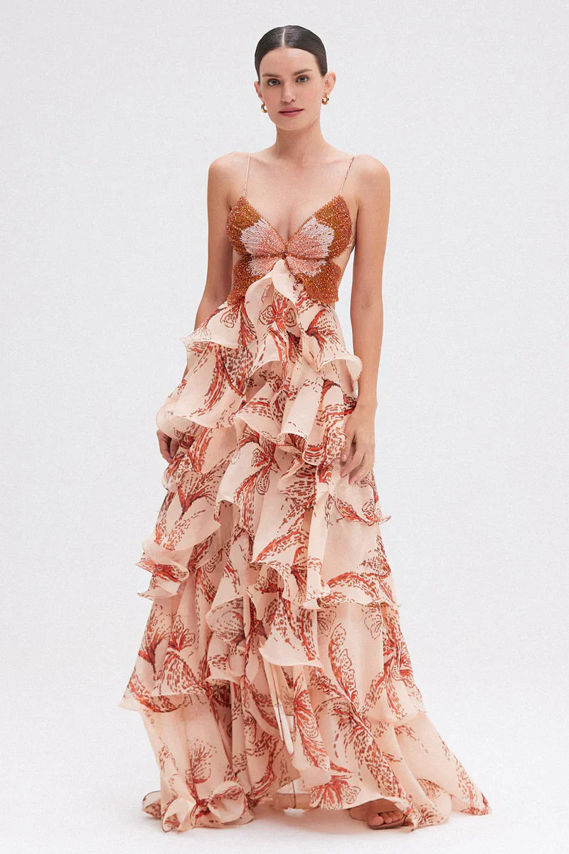 Nahia | Dress with ruffles