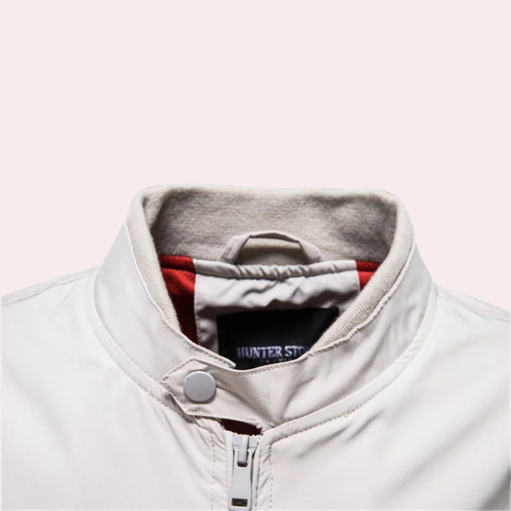 WW | Men's Summer Jacket with Stand-Up Collar and Zipper