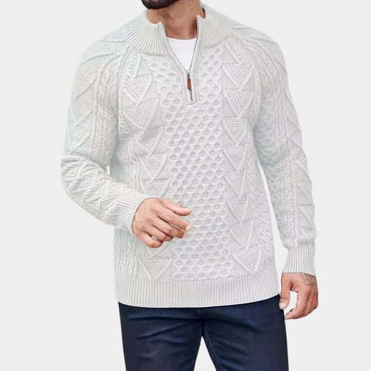 WW | Herrenstrickjacke mit Reißverschluss