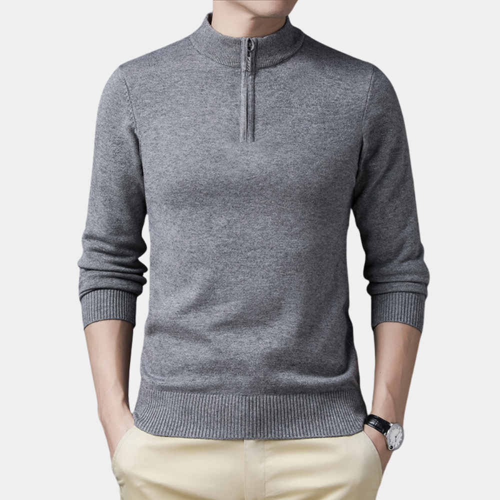 WW | Stilvoller HerrenKapuzenpullover mit Reißverschluss