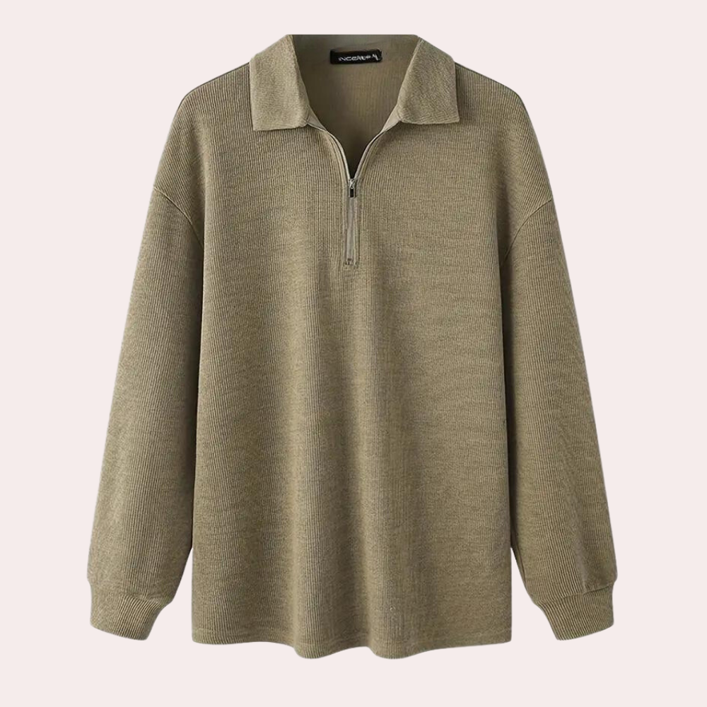 WW | Ribbed Men's Zip-Up Hoodie
