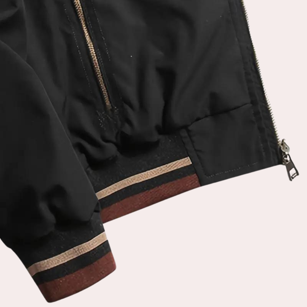 WW | Fashionable Men's Zip-Up Bomber Jacket