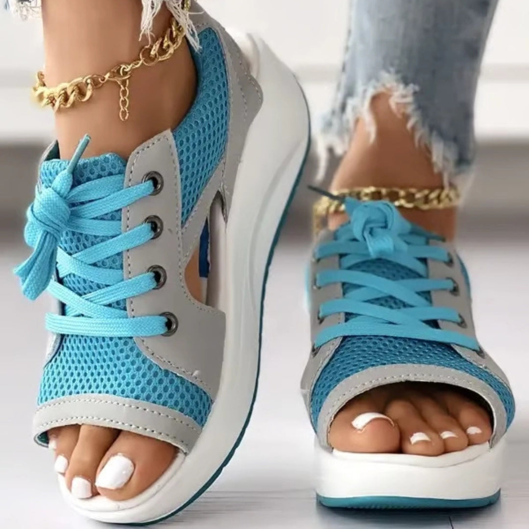 Leah™ | Strappy Lace Sandals