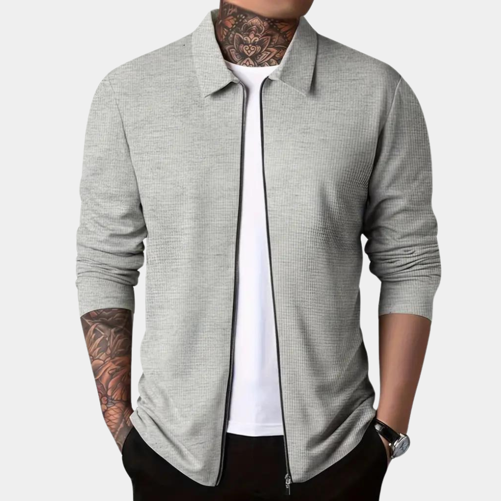 WW | Elegant men's jacket with zipper