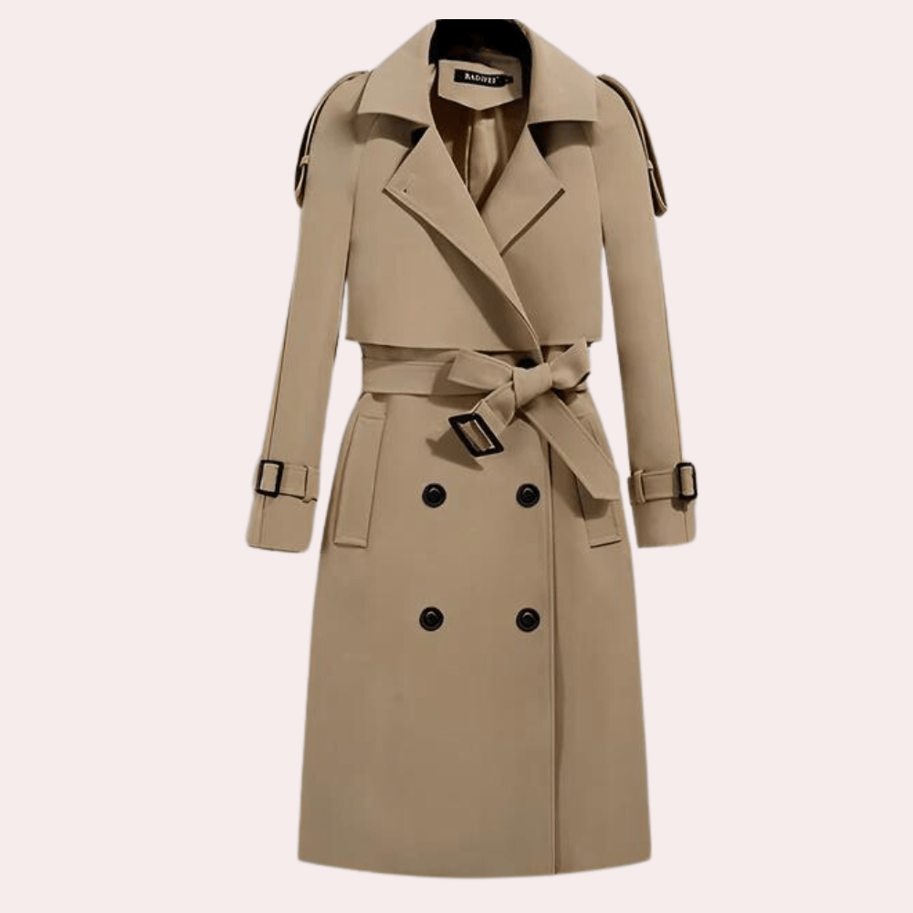 WW | Doppelreihiger Trenchcoat - Taillierter Gürtel - Klassisches Design - Premium-Oberbekleidung