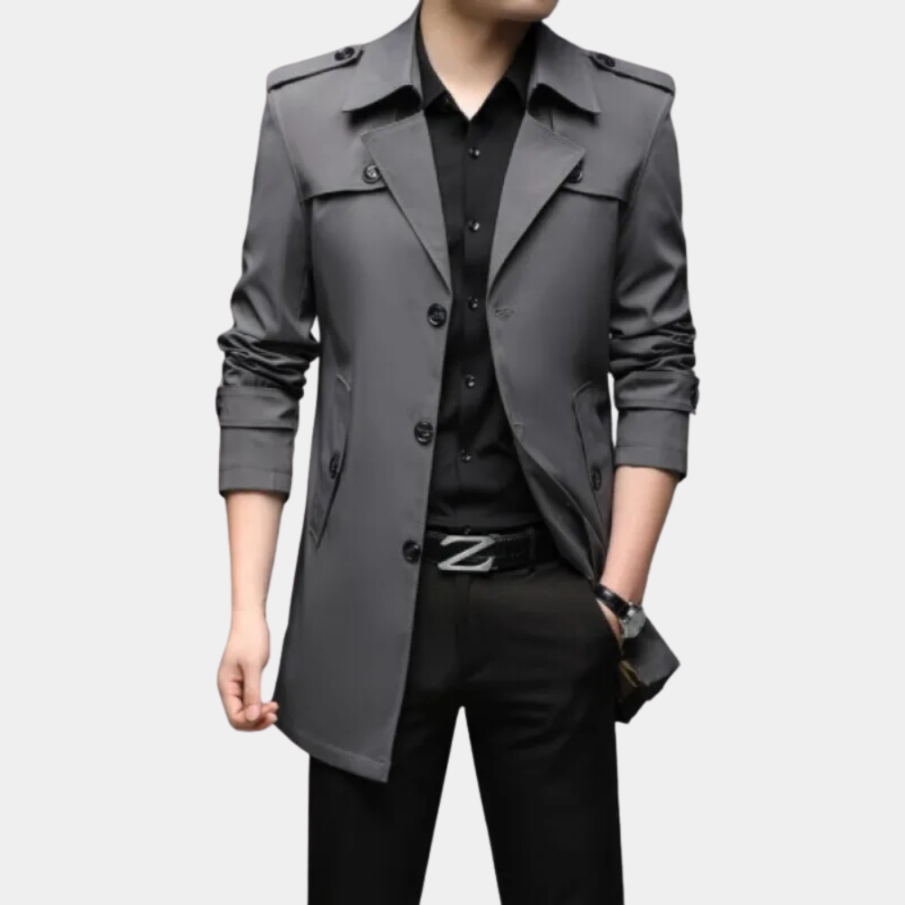 WW | Elegant Trench Coat For Men With Warm Lining