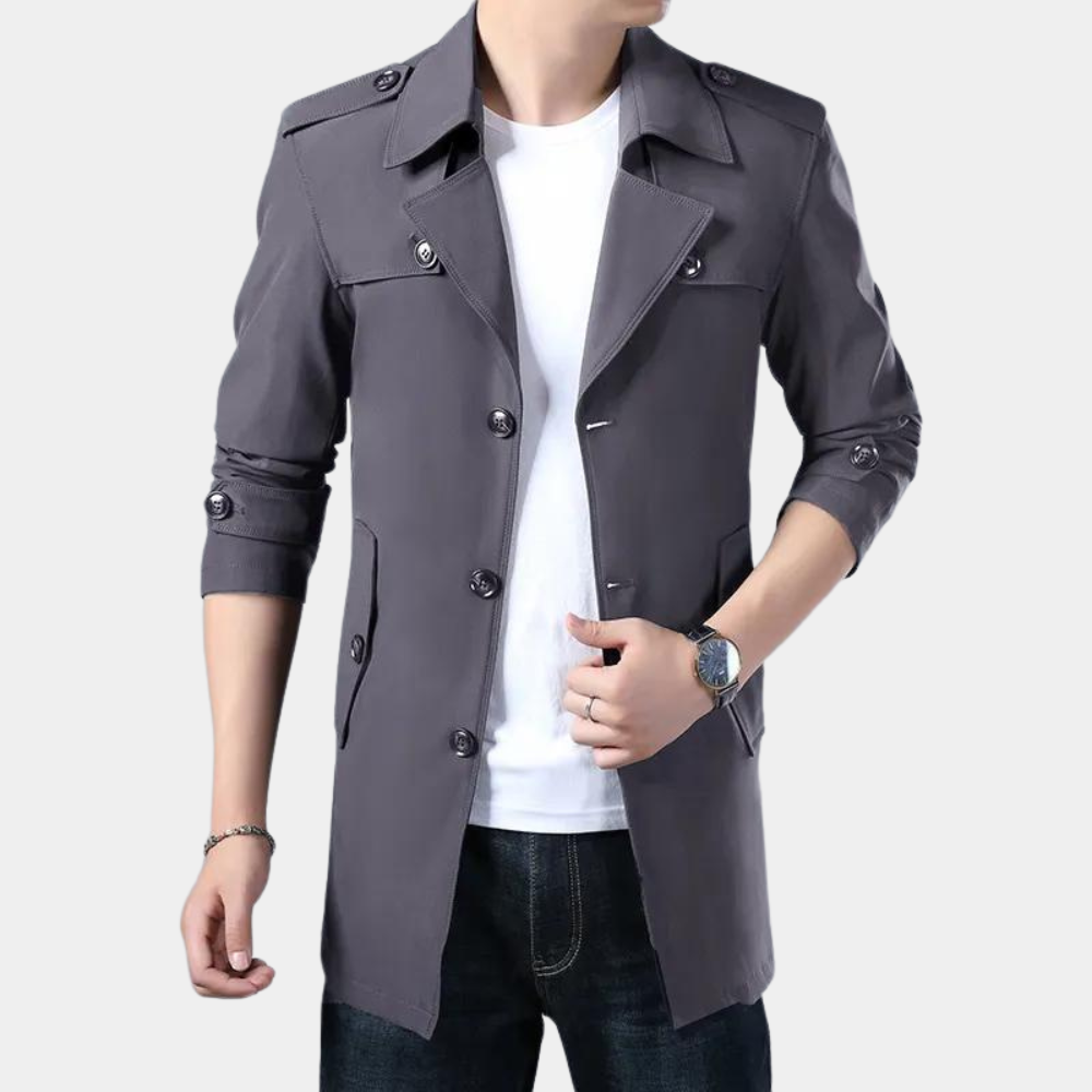 WW | Elegant Trench Coat For Men With Warm Lining
