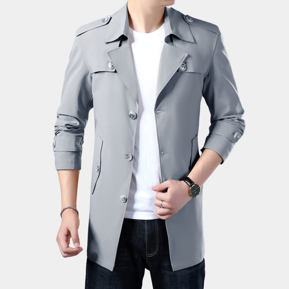 WW | Elegant Trench Coat For Men With Warm Lining