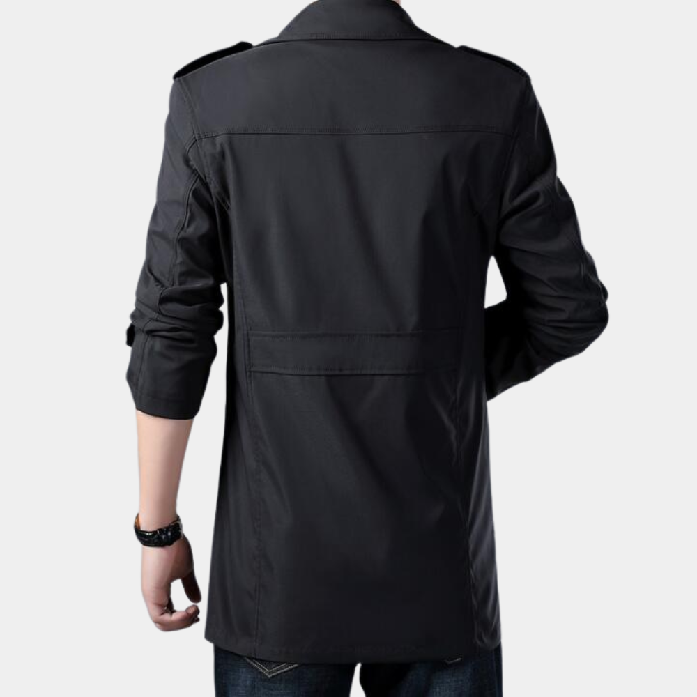 WW | Eleganter Warmer Trenchcoat Für Männer Mit Stil